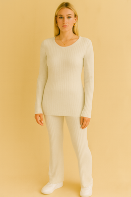 Dames 2-Delige Geribde Set | Daphne