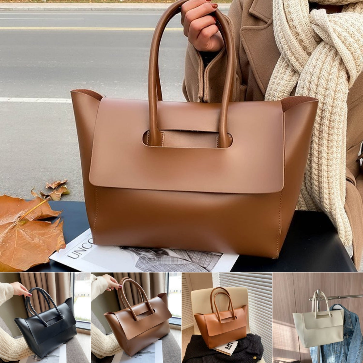 Dames Trendy Vintage Look Handtas met Grote Inhoud | Licona