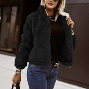 Dames Zachte Tijdloze Teddy Jas met Rits | Beliana