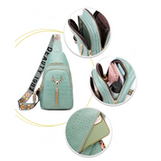 Dames Crossbody Borsttas met Hert & Kwastdetail | Laressa