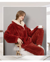Dames Warme Fleece Pyjama Set | Firouze