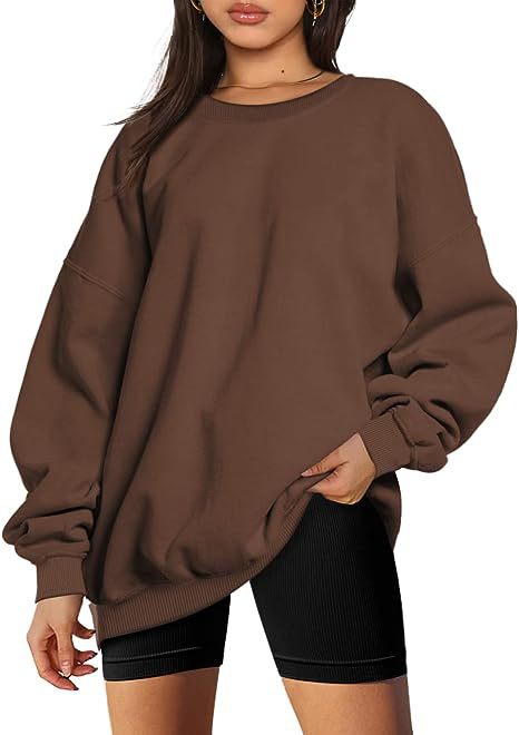 Dames Stijlvolle Basic Oversized Ronde Hals Trui | Sari