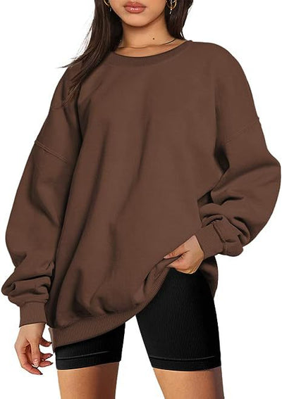 Dames Stijlvolle Basic Oversized Ronde Hals Trui | Sari