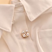 Dames Trendy Manchetknopen met Pareldetail | Lenoah