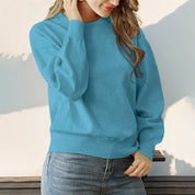 Dames Warme Basic Veelzijdige Gebreide Trui met Ronde Hals | Romania