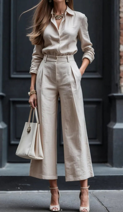 Dames Stijlvolle Elegante 2 Piece Set met Broek en Top | Darlene