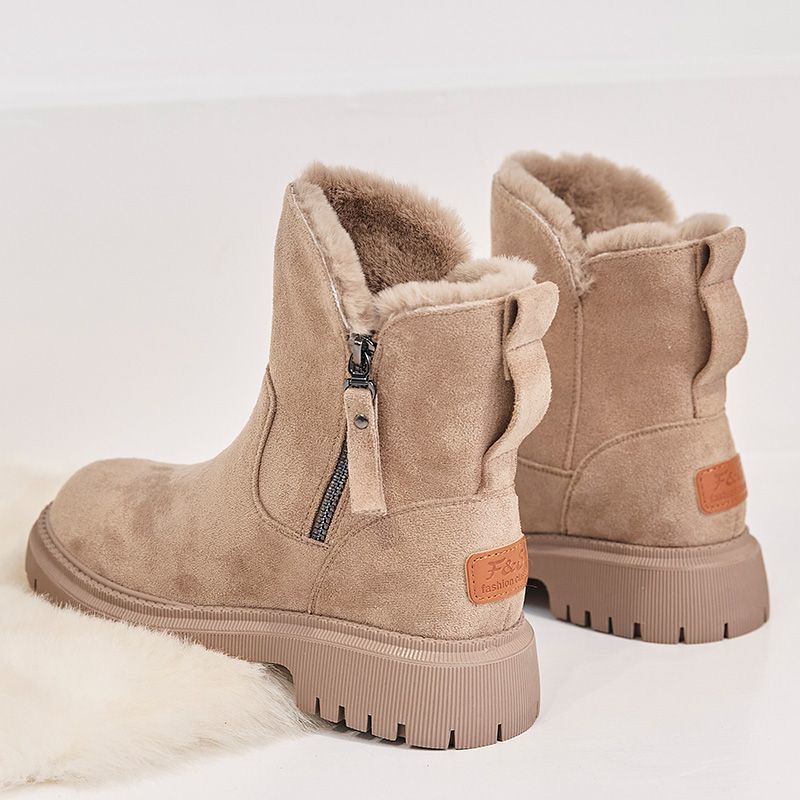 Dames Comfortabele Gevoerde Winter Boots met Rits | Ezra