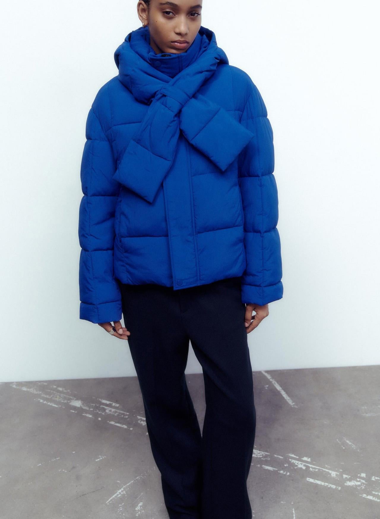 Dames Trendy Pufferjas met Sjaaldetail | Beth