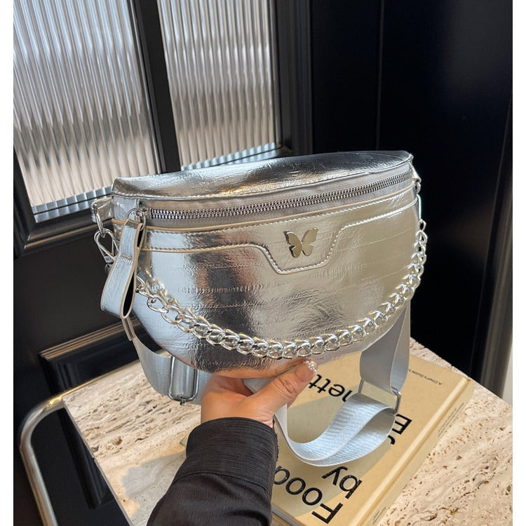 Dames Hippe Crossbody Tas met Ketting Detail | Lipa