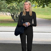 Dames Alledaagse Comfortabele Trendy Lounge Set met Top en Broek | Delaisha