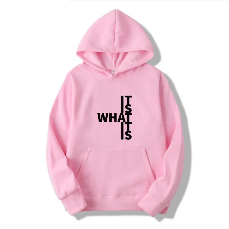 Dames Trendy Warme Hoodie met Statement Text Print | Salonne
