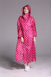 Dames Lichtgewicht Modieuze Lange Regenjas met Trendy Print | Bashanti