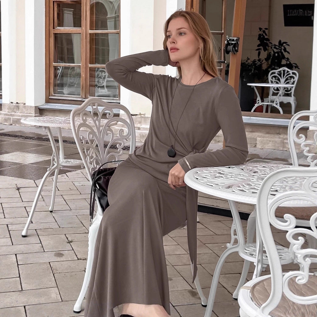 Dames Retro Elegante Tweedelige Set met Top en Lange Rok | Dancy