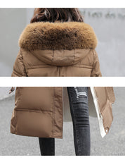 Dames Stijlvolle Lange Puffer Jas | Blosh