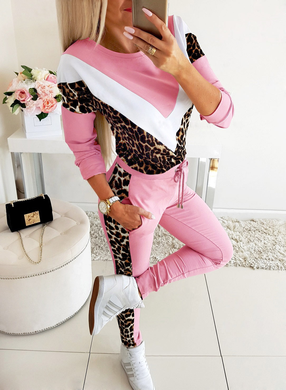 Dames Comfort Set met Panterdetails | Narissa