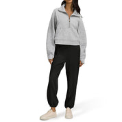 Dames Sportieve Comfortabele Sweater met Halve Rits | Solira