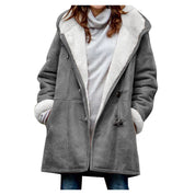 Dames Warme Luxe Jas met Sherpa Voering en Modieuze Toggle Sluiting | Birouze