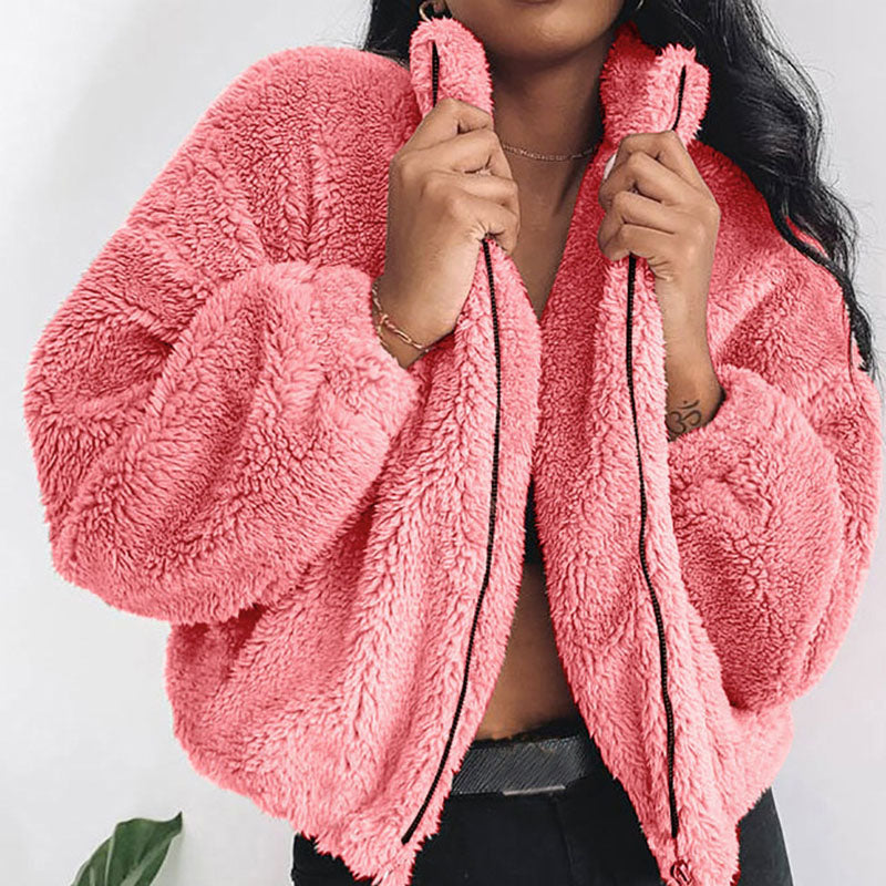 Dames Stijlvolle Veelzijdige Teddy Faux Fur Jas | Beshanice