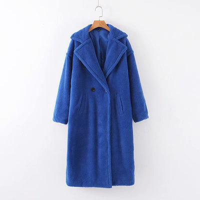 Dames Stijlvolle Lange Teddy Jas | Benja