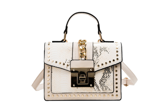 Dames Trendy Schoudertas met Slangenstructuur | Loisa