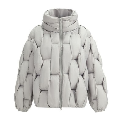 Dames Oversized Pufferjas met Gevlochten Patroon | Betsie