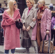 Dames Stijlvolle Lange Teddy Jas | Benja