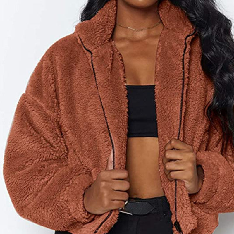 Dames Stijlvolle Veelzijdige Teddy Faux Fur Jas | Beshanice