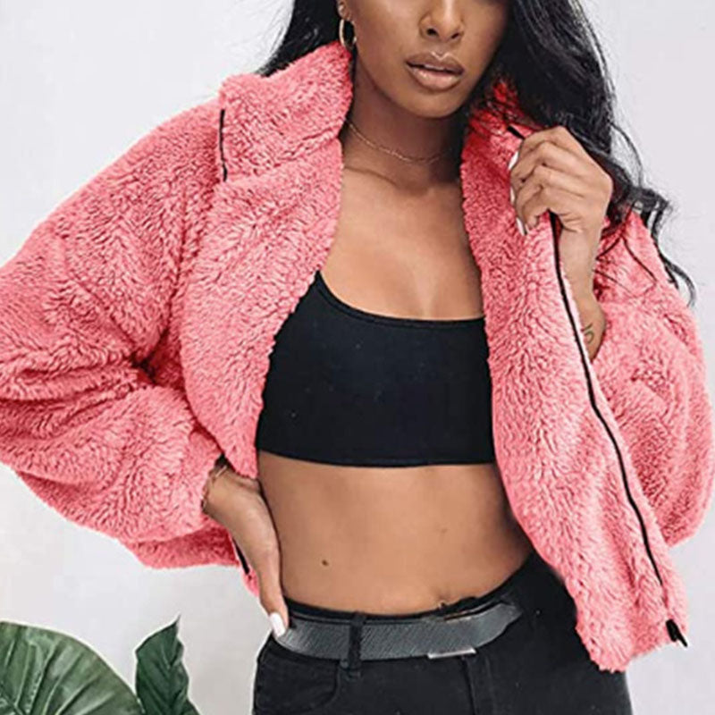 Dames Stijlvolle Veelzijdige Teddy Faux Fur Jas | Beshanice