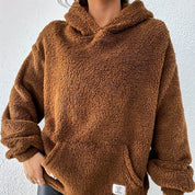 Dames Trendy Stijlvolle Zachte Teddy Hoodie | Shakina