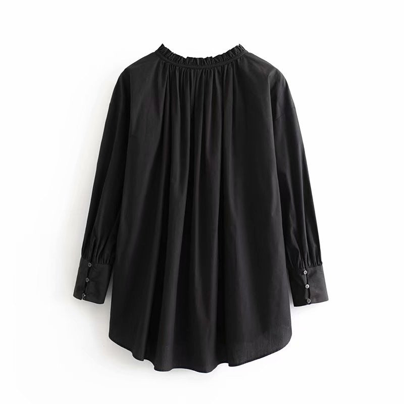 Dames Elegante Stijlvolle Trendy Oversized Blouse met Strikkoord | Helly