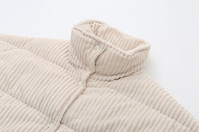 Dames Corduroy Puffer Jas | Belouise