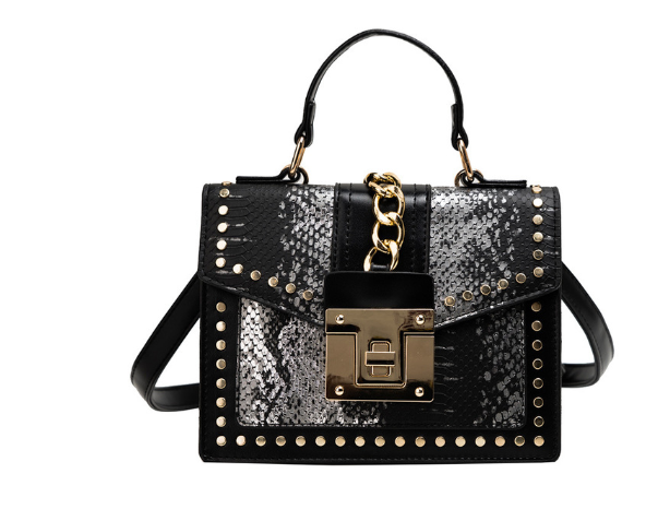 Dames Trendy Schoudertas met Slangenstructuur | Loisa