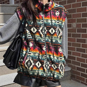 Dames Warme Elegante Fleece Bodywarmer met Aztec Print | Barucha