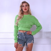 Dames Trendy Opvallende Stijlvolle Korte Trui met Structuur | Ronala