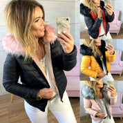 Dames Elegante Stijlvolle Gewatteerde Winterjas met Luxe Faux Fur Capuchon | Borea