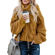 Dames Elegante Trendy Coltrui met Kabel Patroon | Riandy