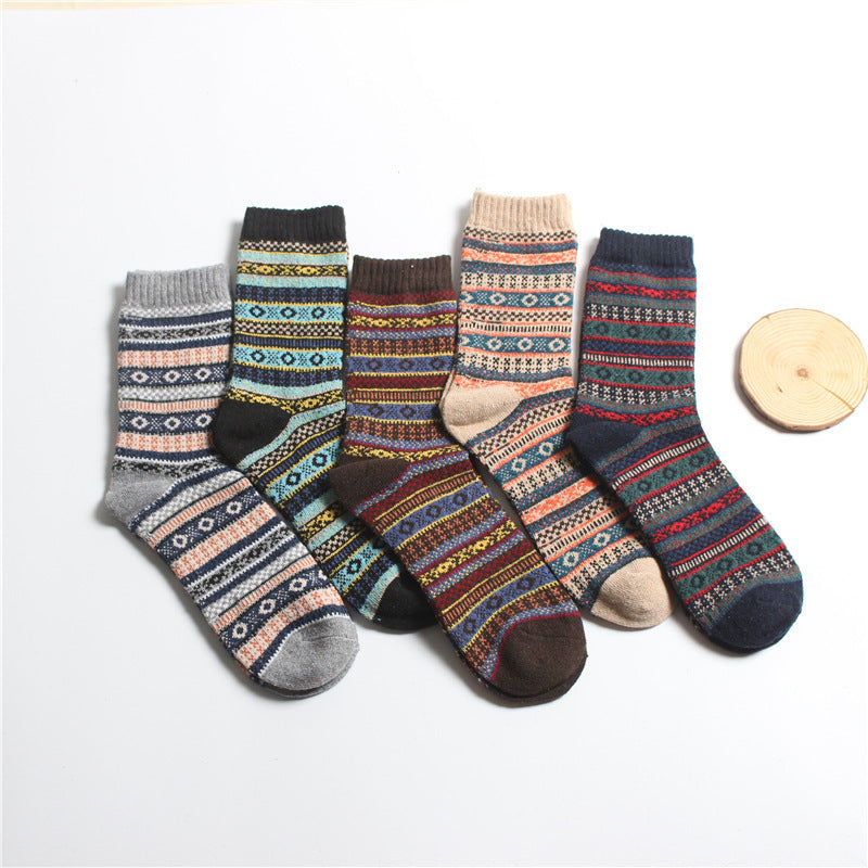 Dames 5-Pack Warme Sokken in Scandinavisch Design | Lobke