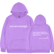 Dames Oversized Hoodie met Inspirerende Statement Tekst | Salvania