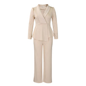 Dames Elegante Tweedelige Blazer Pantalon Set | Delphina
