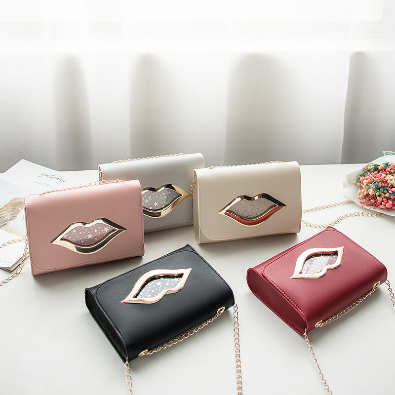 Dames Tas met Ketting en Lippen-detail - Praktische Indeling | Lulu
