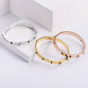 Dames Roestvrij Stalen RVS Armband met Studs | Lenny