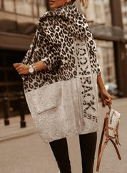 Dames Casual Jas-Vest met Capuchon en Print | Ramona