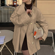 Dames Luxe Trendy Korte Trenchcoat | Betoline