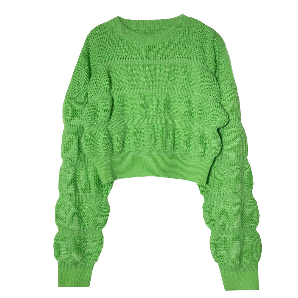 Dames Trendy Opvallende Stijlvolle Korte Trui met Structuur | Ronala