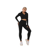 Dames Seamless Set Legging, Crop Top en Vest voor Fitness en Yoga | Delilah