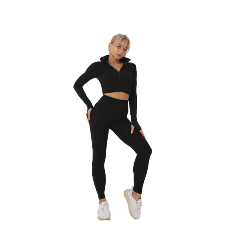 Dames Seamless Set Legging, Crop Top en Vest voor Fitness en Yoga | Delilah