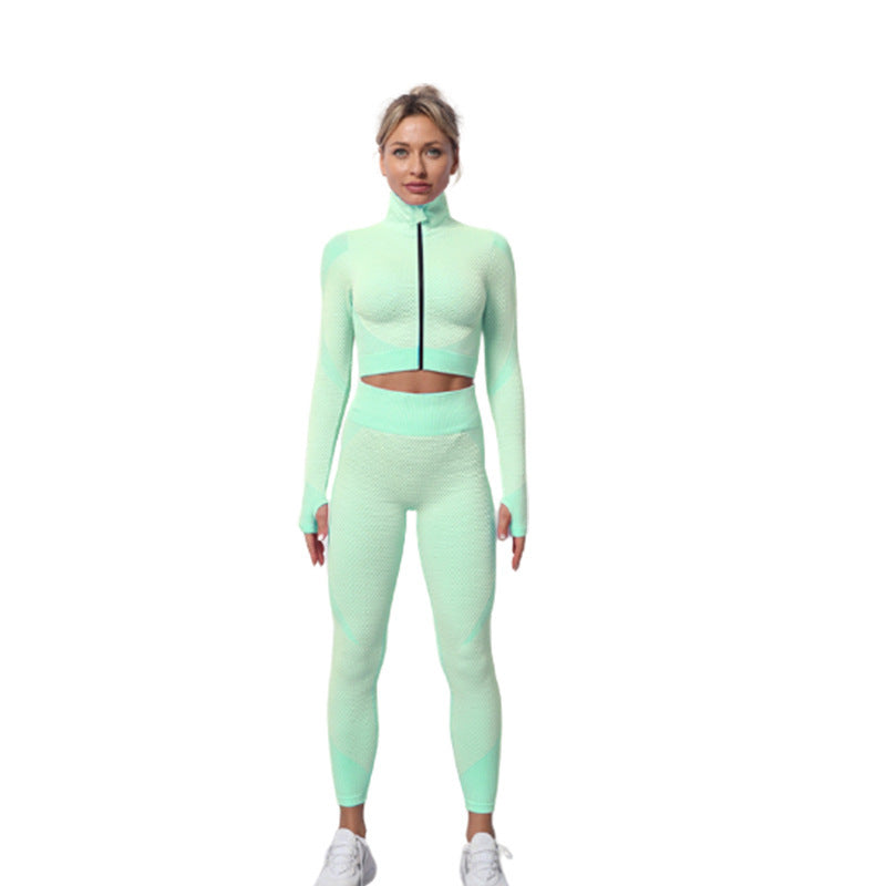 Dames Seamless Set Legging, Crop Top en Vest voor Fitness en Yoga | Delilah