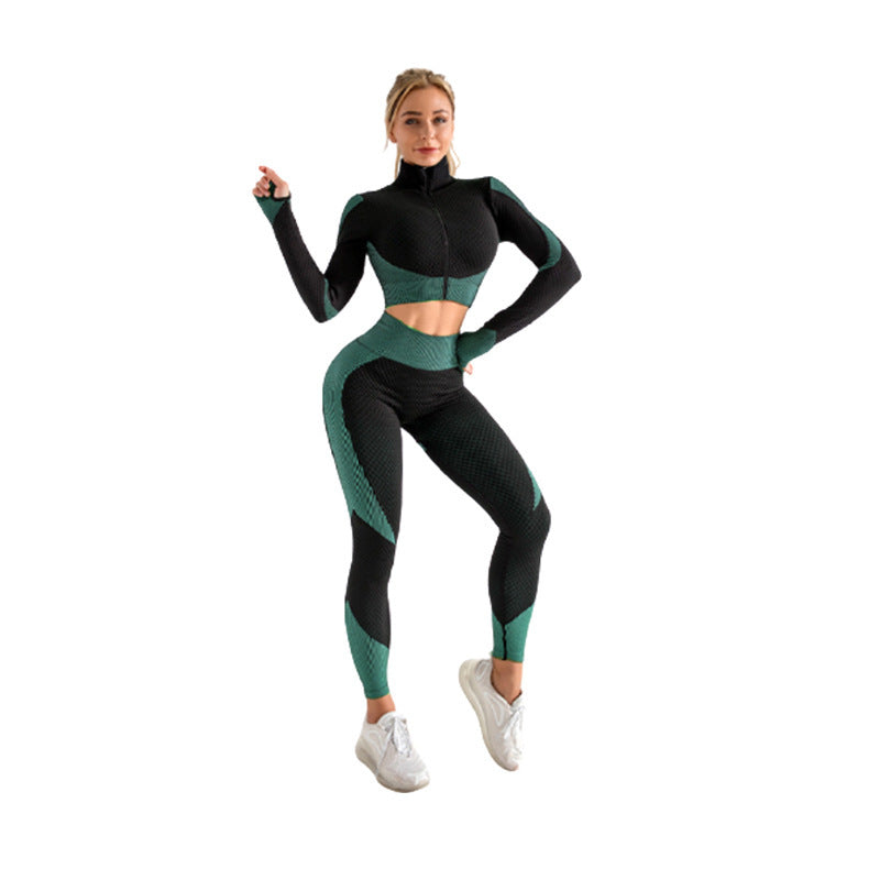 Dames Seamless Set Legging, Crop Top en Vest voor Fitness en Yoga | Delilah
