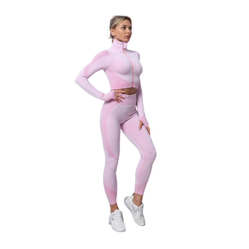 Dames Seamless Set Legging, Crop Top en Vest voor Fitness en Yoga | Delilah