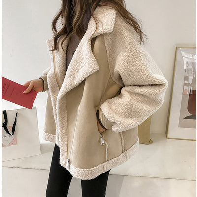 Dames Warme Aviator Shearling-Look Jas | Blyssa